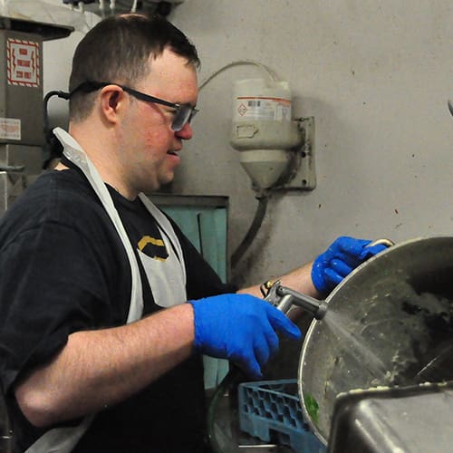 Steven Working at Cafe Mezzanotte