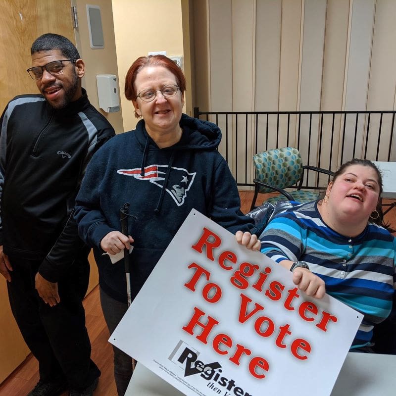 Register to vote with Corey Elizabeth and Brittany