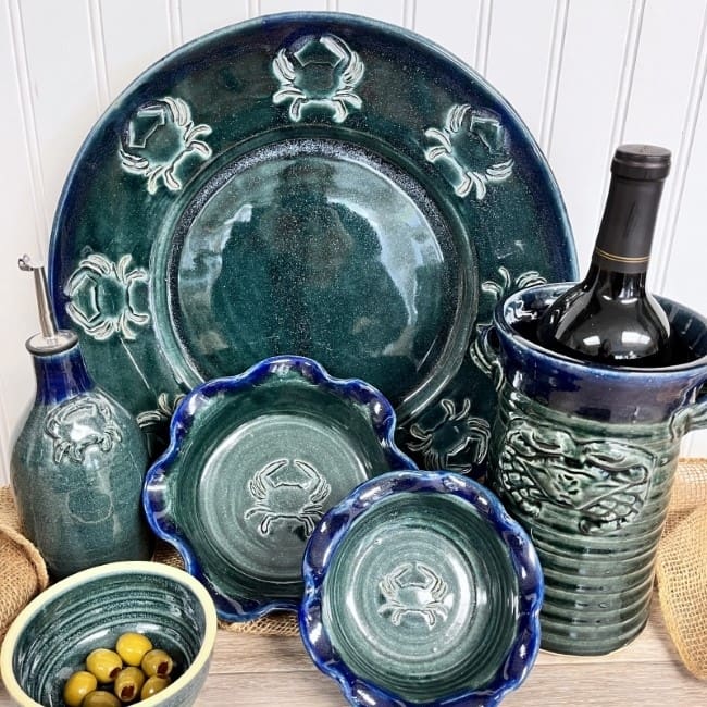 crab pottery
